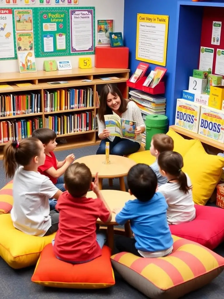 A picture of children participating in an interactive storytelling session, emphasizing the organization's commitment to engaging youth with cultural narratives.